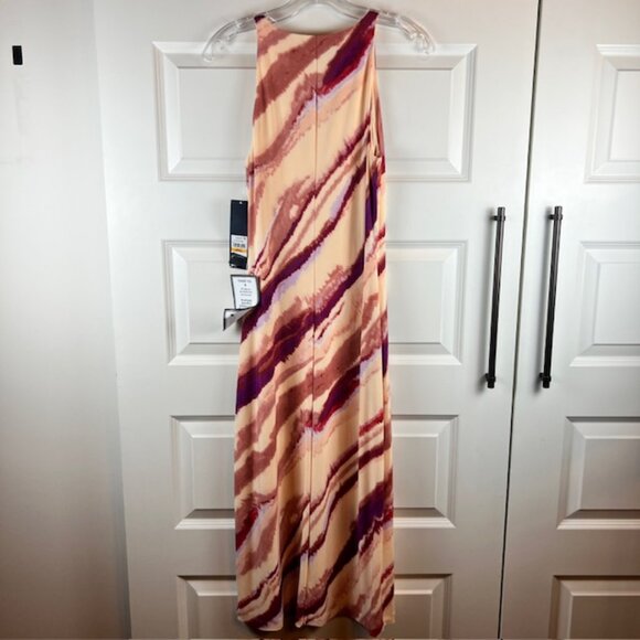 Rachel Rachel Roy Nectarine Swirl Midi Sheath Dress Sleeveless Size Small NWT - Picture 3 of 8